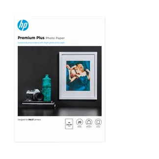 HP Premium Plus Fotopapier glänzend – 20 Blatt/A4/210 x 297 mm HP Premium Plus Fotopapier glänzend – 20 Blatt/A4/210 x 297 mm