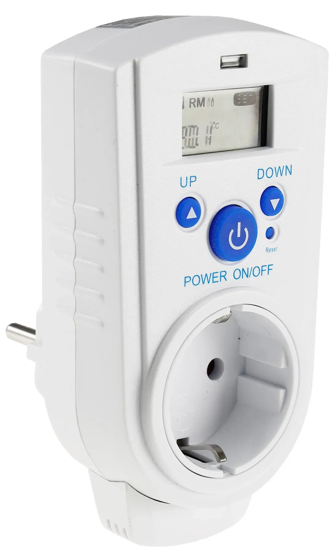 Steckdosen-Thermostat “ST-35 digi” max. 3500W, 5-30°C, EIN/AUS/AUTO, 230V Steckdosen-Thermostat “ST-35 digi” max. 3500W, 5-30°C, EIN/AUS/AUTO, 230V