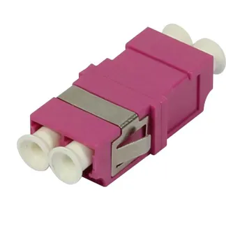LWL-Kupplung,LC-Buchse/LC-Buchse, 50/125u Multimode OM4, erika-violett, duplex, PC, ohne Flansch, Synergy 21, LWL-Kupplung,LC-Buchse/LC-Buchse, 50/125u Multimode OM4, erika-violett, duplex, PC, ohne Flansch, Synergy 21,