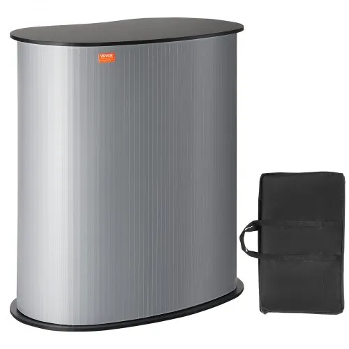 VEVOR Tragbare Messetheke Messetresen, 90 × 49 × 94 cm Messestand Ausstellungs-Thekenständer, Faltbarer Promotion-Einzelhandels-Bartisch, Pop-Up-Podium mit Aufbewahrungsregal, Tragetasche VEVOR Tragbare Messetheke Messetresen, 90 × 49 × 94 cm Messestand Ausstellungs-Thekenständer, Faltbarer Promotion-Einzelhandels-Bartisch, Pop-Up-Podium mit Aufbewahrungsregal, Tragetasche