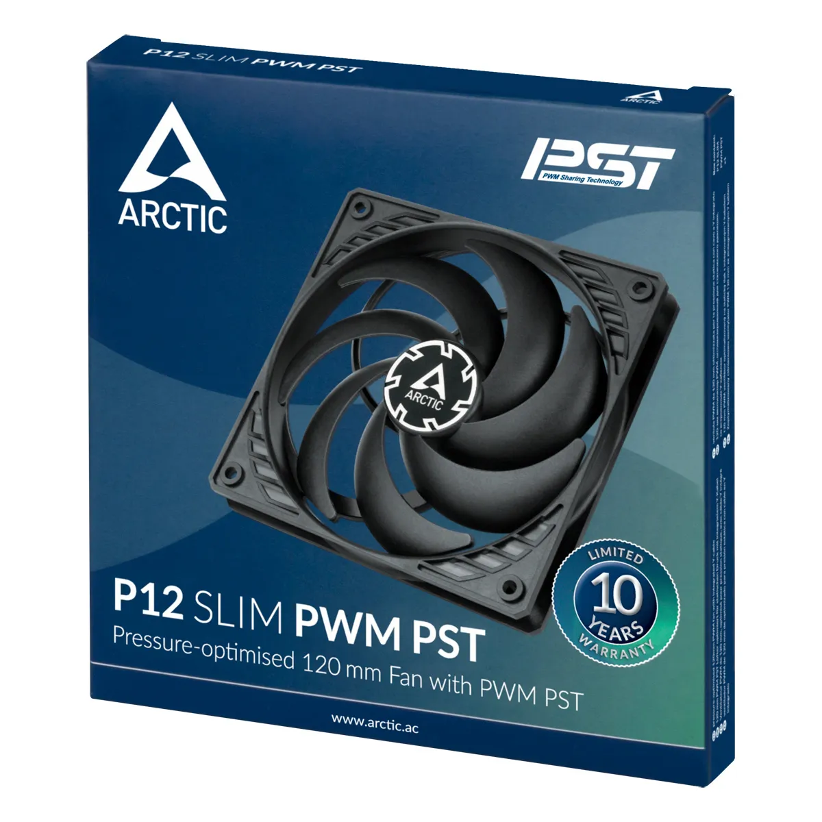 ARCTIC P12 Slim PWM PST 120 mm PWM Lüfter optimiert für statischen Druck mit integriertem Y-Kabel – Bild 6