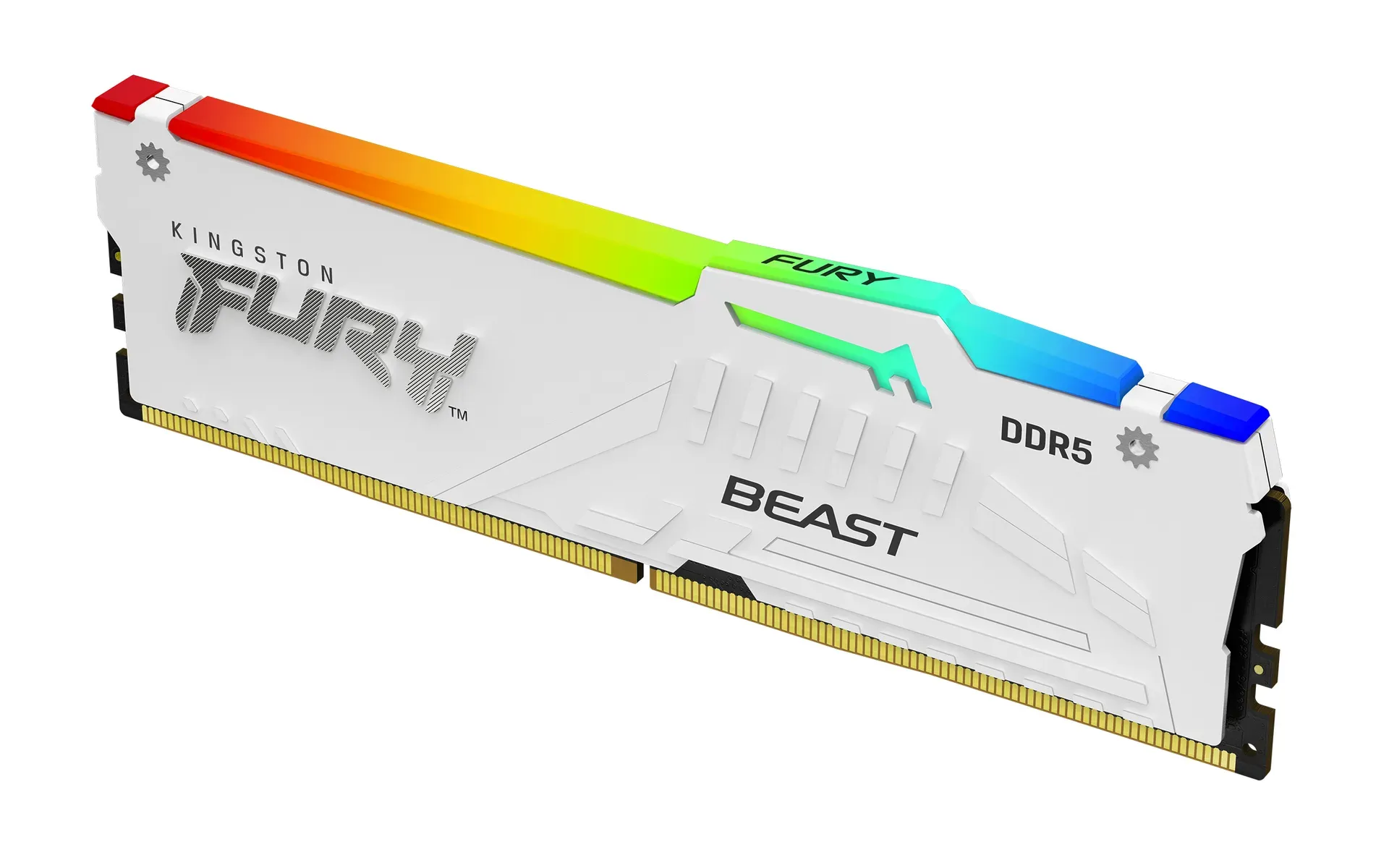 Kingston Technology FURY Beast 64GB 6000MT/s DDR5 CL30 DIMM (Kit of 2) White RGB EXPO – Bild 2