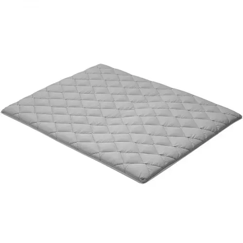 VEVOR japanische Futon-Matratze (2032 x 1524 x 89 mm), faltbare Tatami (Queen Size), Bodenmatratze mit Aufbewahrungstasche & Befestigungsmaterial, 9-lagige Schlafmatte für Meditation Yoga, Grau – Bild 8