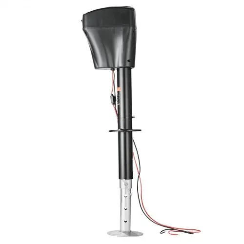 VEVOR Elektrischer Anhängerheber, 2267 kg, Wohnmobil-Anhängerstütze mit 7-poligem Stecker, manueller Kurbel & Wagenheberabdeckung, 255-860 mm Hub, für Anhänger, Wohnmobile & Wohnwagen, schwarz – Bild 9