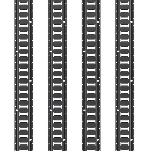 VEVOR Zurrschienen 30 Stk. Airlineschienen, Schwarz Transportschiene, 454 kg Max. Tragfähigkeit Ankerschiene, 1,52 m Schienenlänge Stäbchenzurrschiene zur Ladungssicherung für Anhänger und Wohnmobile – Bild 9