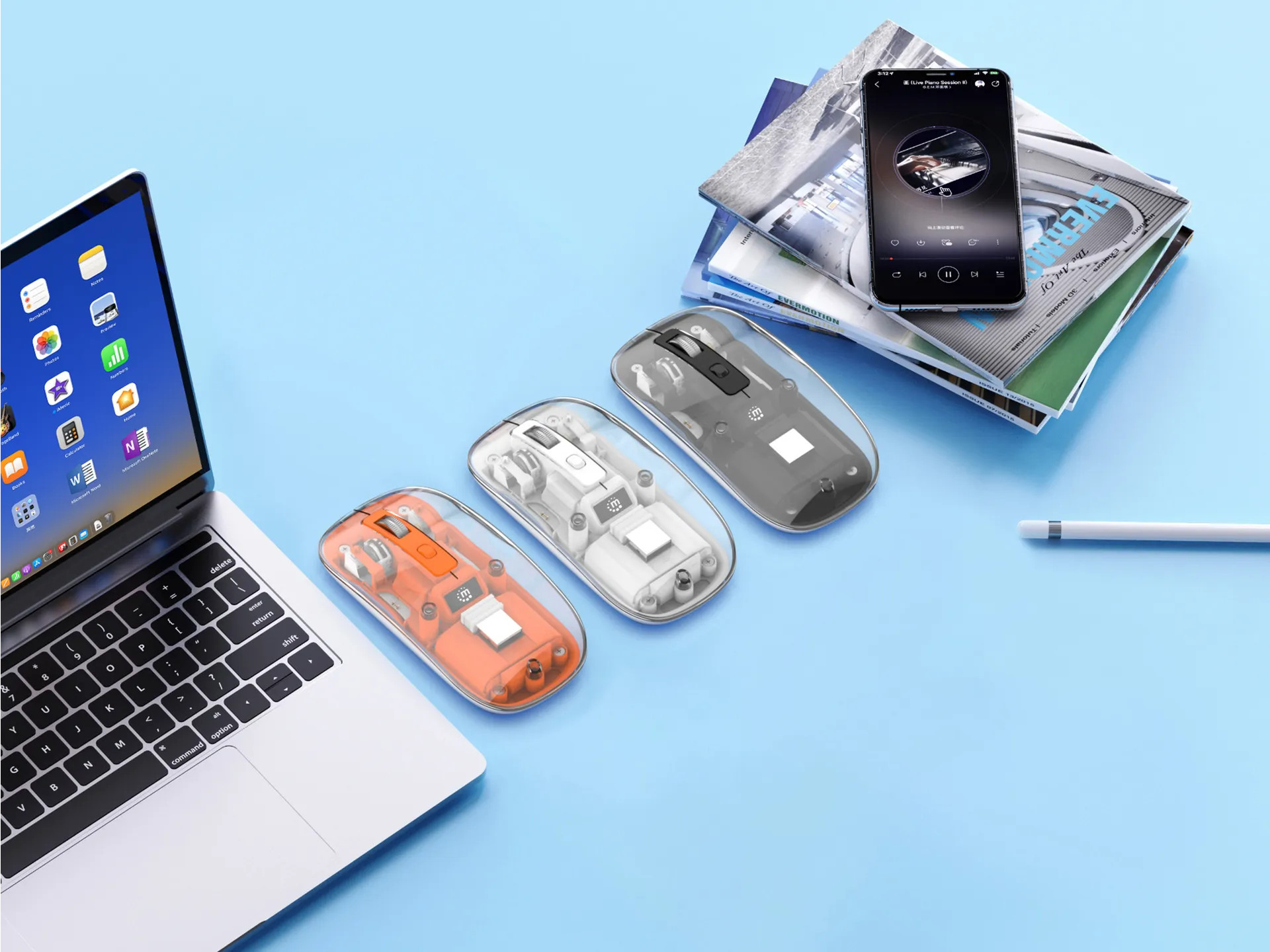 Manhattan 190268 Maus Universal Beidhändig RF Wireless Optisch 1600 DPI – Bild 6