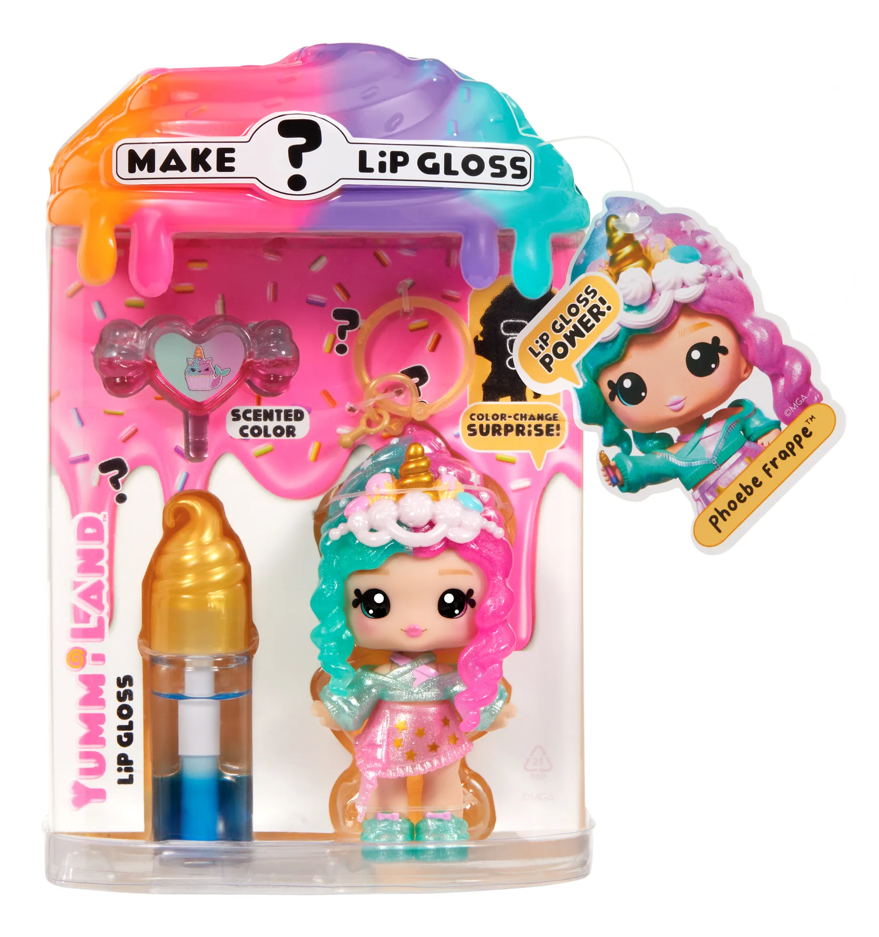 MGA Entertainment Yummiland Mystery Lip Gloss Doll - Phoebe Frappe – Bild 5