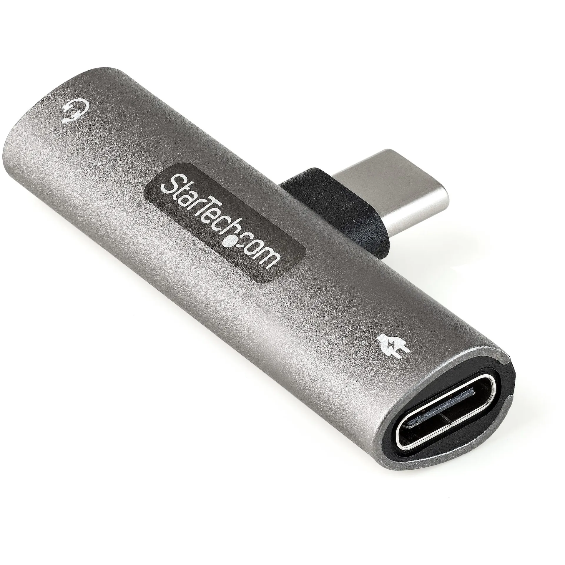 StarTech.com USB-C Audio- & Ladeadapter – USB-C Audio Adapter mit 3,5mm-TRRS-Kopfhörer-/Headset-Buchse und 60W USB-Typ-C Power-Delivery-Pass-Through-Ladegerät – für USB-C-Telefon/Tablet/Laptop StarTech.com USB-C Audio- & Ladeadapter – USB-C Audio Adapter mit 3,5mm-TRRS-Kopfhörer-/Headset-Buchse und 60W USB-Typ-C Power-Delivery-Pass-Through-Ladegerät – für USB-C-Telefon/Tablet/Laptop