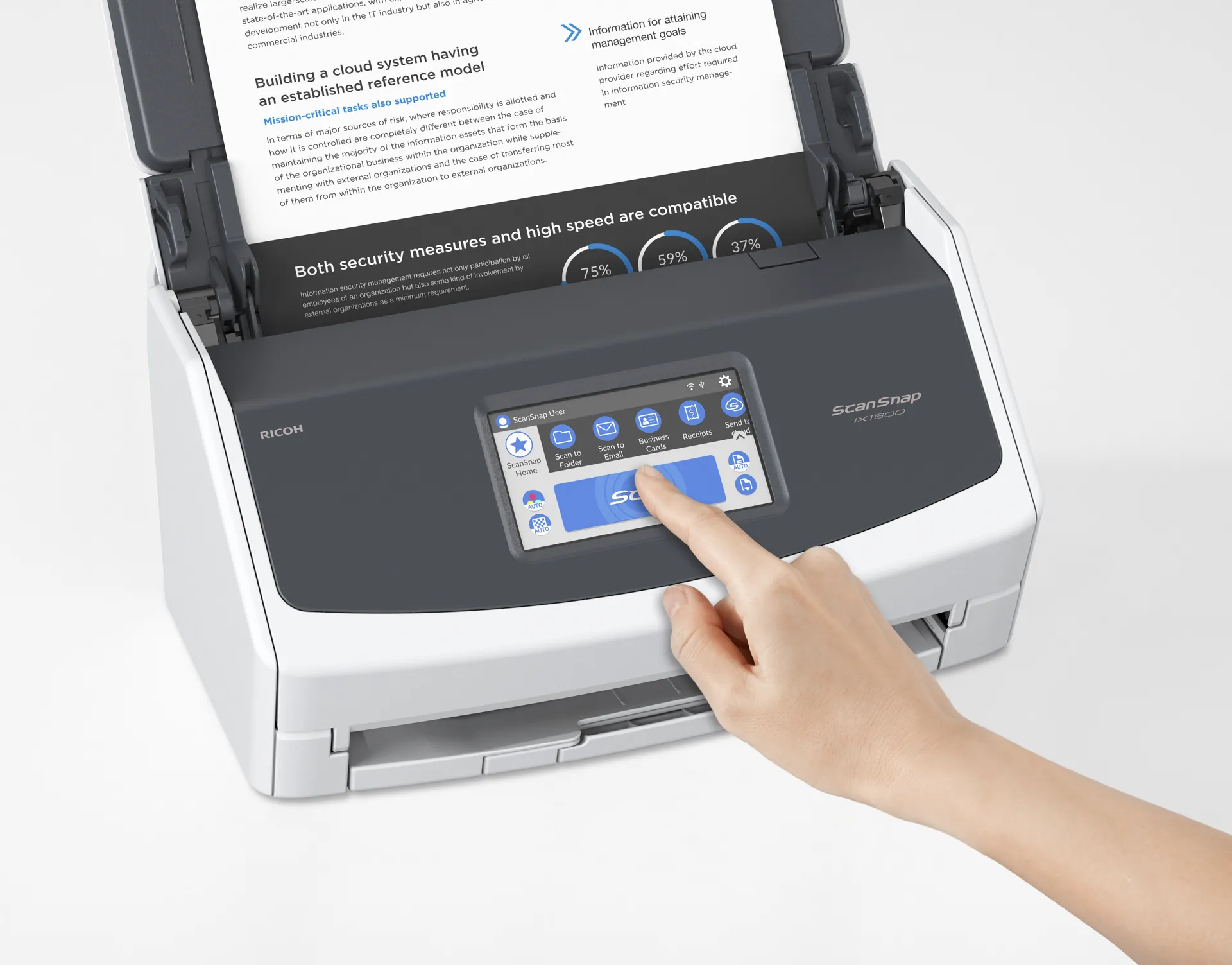 Ricoh ScanSnap iX1600 ADF + Scanner mit manueller Zuführung 600 x 600 DPI A4 Weiß – Bild 4