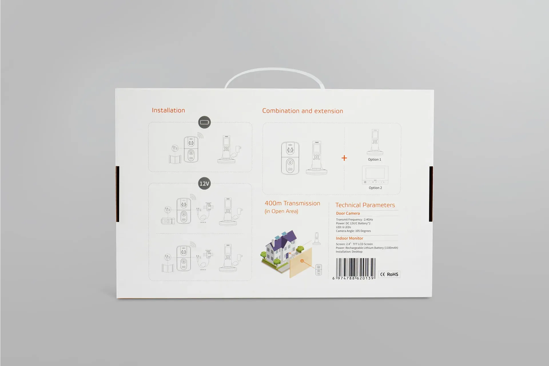 DNAKE DK230 Wireless Doorbell Kit, DC200 & DM30 – Bild 3