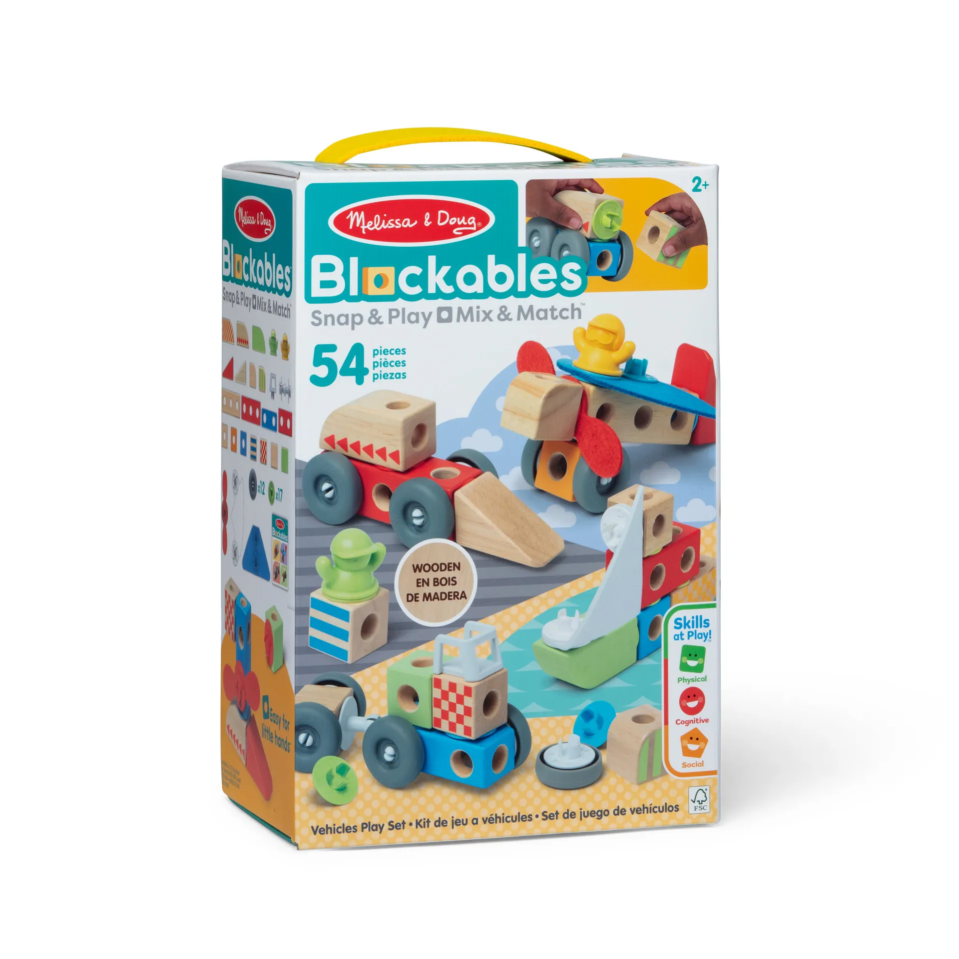 Melissa & Doug Blockables Fahrzeuge Bauset, 54 Teile – Bild 3