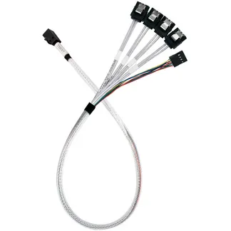 Adapterkabel SST-CPS05-RE, mini-SAS SFF 8643 > 4x SATA Adapterkabel SST-CPS05-RE, mini-SAS SFF 8643 > 4x SATA