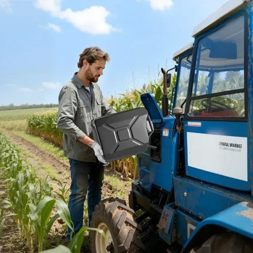 VEVOR Kraftstoffkanister Metall 20 L, Benzinkanister mit Ausgießer & Komfortgriff, 6 L/min Durchflussrate, Auslaufsicherer & Korrosionsbeständiger, Ideal für Autos, Motorräder, ATVs & UTVs, Schwarz – Bild 7