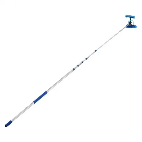 VEVOR Teleskop Waschbürste für Solarpanel, Photovoltaik Reiniger inkl. 2-10m Alu-Teleskop 20m Wasseranschluss 180° Bürste Abzieher & Seifenspender, Reinigungsset für Solaranlage Fenster Terrassendach – Bild 9