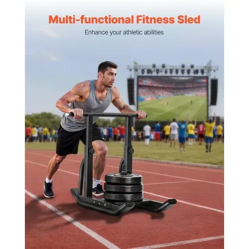 VEVOR Gewichtsschlitten Kraftschlitten Krafttrainingsschlitten zur Verbesserung der Geschwindigkeit bei sportlichen Übungen, Fitnessgerät mit verstellbarem Griff, für 25/51 mm Gewichtsscheiben VEVOR Gewichtsschlitten Kraftschlitten Krafttrainingsschlitten zur Verbesserung der Geschwindigkeit bei sportlichen Übungen, Fitnessgerät mit verstellbarem Griff, für 25/51 mm Gewichtsscheiben