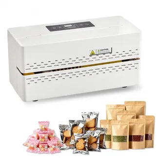 VEVOR Versiegelungsmaschine, 8-12 mm Siegelbreite, Automatischer Durchlaufbandschweißer mit digitaler Temperaturregelung, Abschaltautomatik, Heißsiegelgerät für 0,06-0,2 mm Plastiktüten VEVOR Versiegelungsmaschine, 8-12 mm Siegelbreite, Automatischer Durchlaufbandschweißer mit digitaler Temperaturregelung, Abschaltautomatik, Heißsiegelgerät für 0,06-0,2 mm Plastiktüten