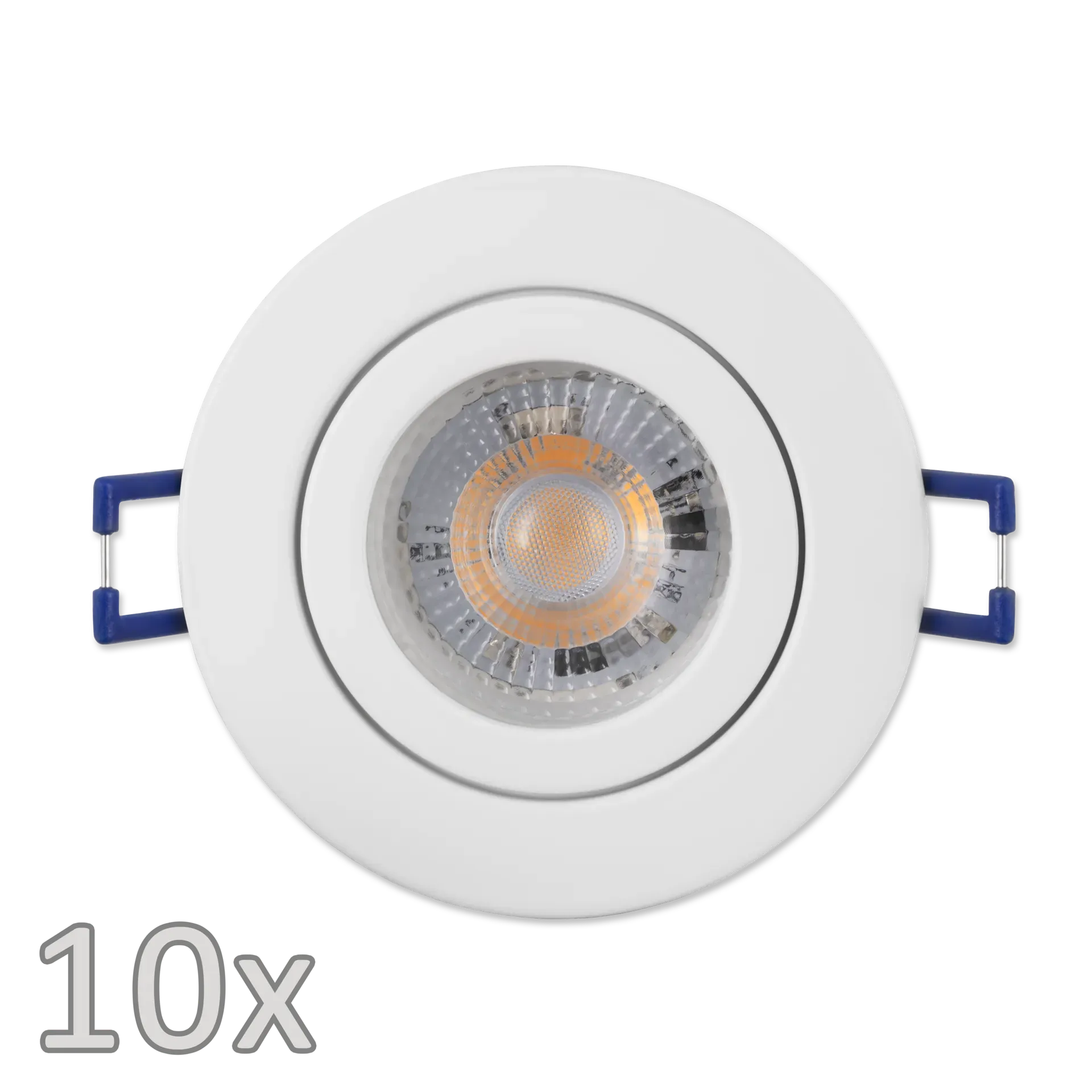 Einbauleuchten-Set McShine, 10xRahmen, 10xLED-Modul, 5W, 400lm, 230V, weiß, Ip44 Einbauleuchten-Set McShine, 10xRahmen, 10xLED-Modul, 5W, 400lm, 230V, weiß, Ip44