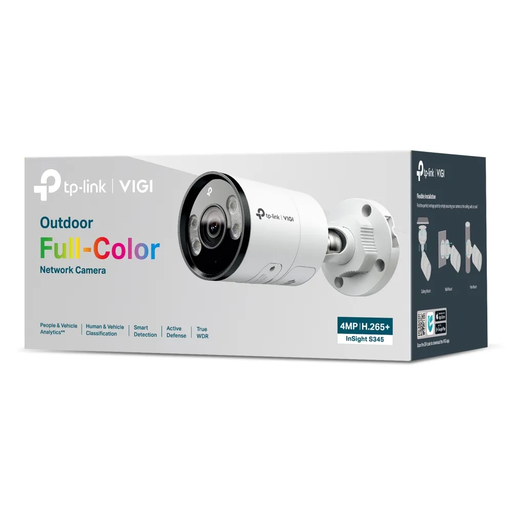 TP-Link – 4MP Full-Color Bullet Network Camera – InSight S345 (4mm) – Bild 4