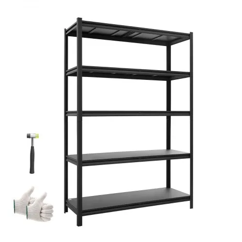 VEVOR Schwerlastregal 1230x465x1813mm, 1134kg Belastbares Lagerregal mit Stahlgestell & 5 Verstellbaren Ablagen, Teilbares Steckregal als Werkbank, Flexibles Metallregal für Keller Garage Werkstatt VEVOR Schwerlastregal 1230x465x1813mm, 1134kg Belastbares Lagerregal mit Stahlgestell & 5 Verstellbaren Ablagen, Teilbares Steckregal als Werkbank, Flexibles Metallregal für Keller Garage Werkstatt