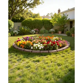 VEVOR Rasenkante in Steinoptik 4er-Set, 1180x95x57 mm Beeteinfassung, flexible Gartenbegrenzung in Ziegelgröße mit Verankerungsspitzen, lichtbeständige Beetumrandung für Einfahrten, Gehwege, Braun VEVOR Rasenkante in Steinoptik 4er-Set, 1180x95x57 mm Beeteinfassung, flexible Gartenbegrenzung in Ziegelgröße mit Verankerungsspitzen, lichtbeständige Beetumrandung für Einfahrten, Gehwege, Braun