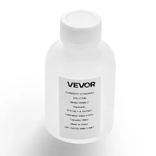 VEVOR Trübungskalibrierlösung 0 NTU 100 ml, Standard-Trübungslösung zum Nachfüllen für Trübungsmessgeräte, Nulldrift für stabile Konzentration, gebrauchsfertig, geeignet für weißes/rotes Licht – Bild 10