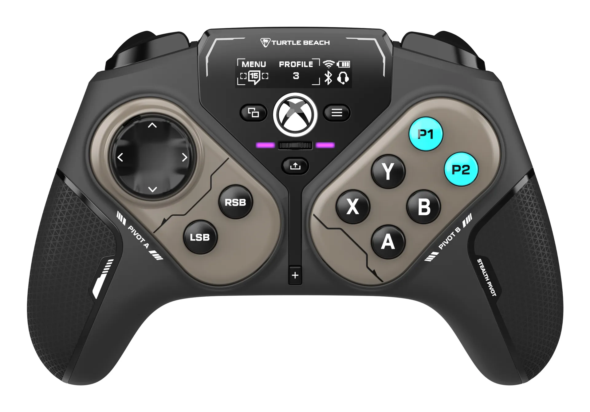 Turtle Beach Stealth Pivot Gaming-Controller – kabellos für Windows PC und kabelgebunden für Xbox - Drehmodule, Display-Dashboard, Hall-Effekt-Sticks und zuweisbare Tasten – Bild 2