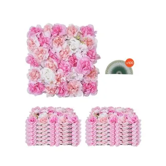 VEVOR Künstliche Hecke, 12 Stück, 380x380x65 mm, Künstliche Pflanzenwand, nahtloses Design und einfache Installation für Hochzeit, Valentinstag, Zuhause, Babyparty, Hintergrunddekoration, Rosa VEVOR Künstliche Hecke, 12 Stück, 380x380x65 mm, Künstliche Pflanzenwand, nahtloses Design und einfache Installation für Hochzeit, Valentinstag, Zuhause, Babyparty, Hintergrunddekoration, Rosa