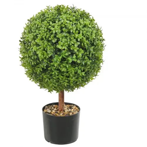 VEVOR 2x Buchsbaumkugel Künstlich 559mm Garten Deko Buchsbaum im Blumentopf Kugel künstlich Buchskugel Kunstpflanze aus PE, Holz, PP inkl. 4 Stk. Dekorative Schmetterlinge und 10 Stk. Ersatzblätter – Bild 10