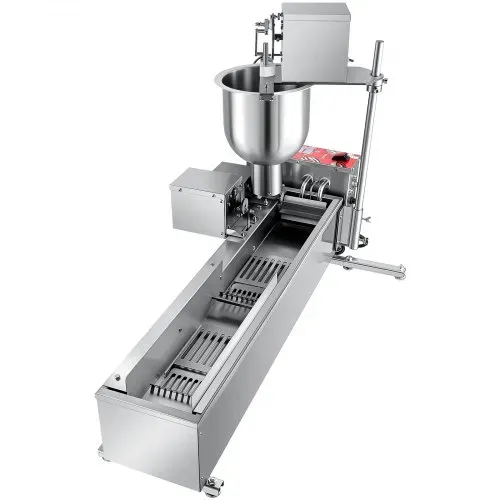 VEVOR kommerzielle automatische Donut Maschine Maker, einreihige Herstellungsausrüstung aus Edelstahl (90 Stk./h) elektrische Donut-Fritteuse mit 3 Formengrößen für Bäckereien Restaurants Café – Bild 9