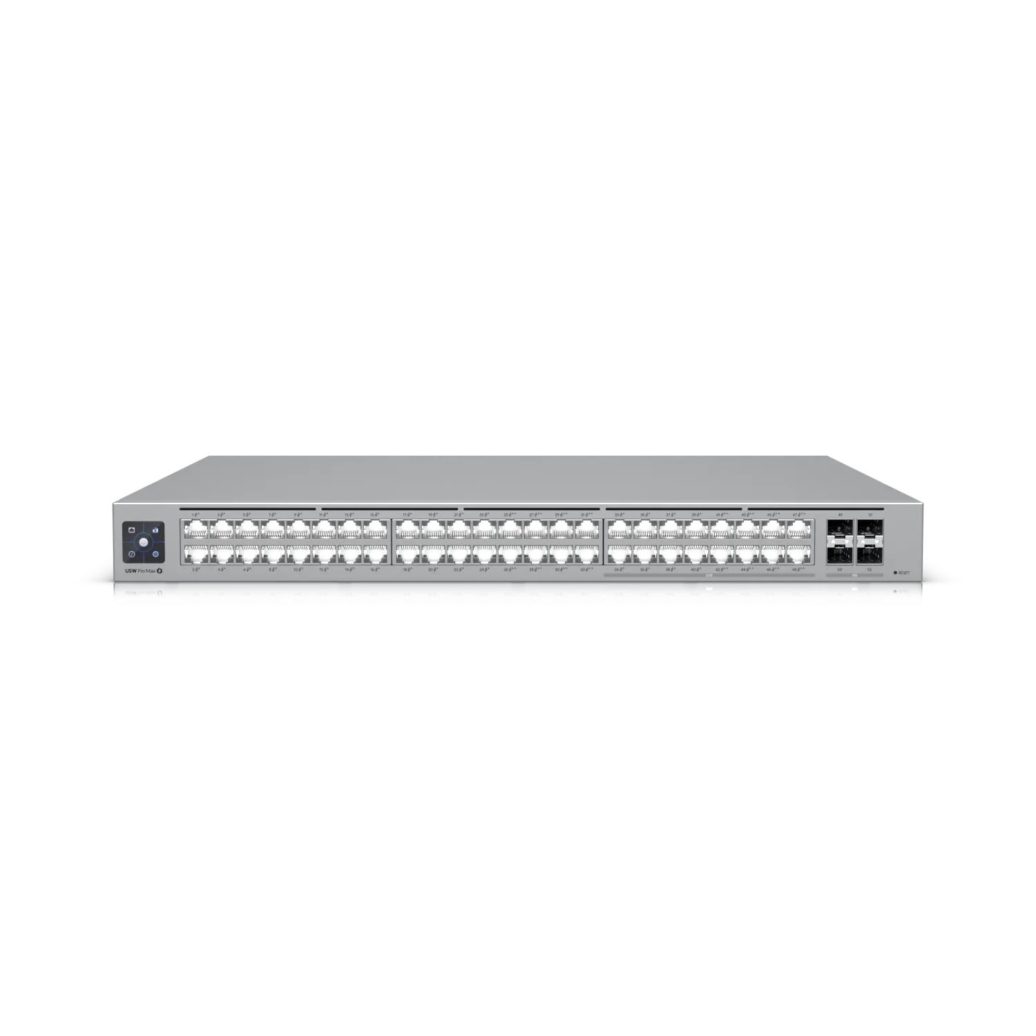 Ubiquiti Switch full managed Layer3 52 Port • 16x 2,5 GbE • PoE Budget 720W • 16xPoE bt • 32xPoE at • 4x SFP+ • 19" • UniFi • USW-Pro-Max-48-PoE – Bild 2