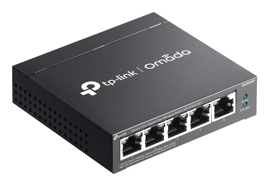 TP-Link Omada ES205GP Netzwerk-Switch Managed Gigabit Ethernet (10/100/1000) Power over Ethernet (PoE) Schwarz – Bild 4