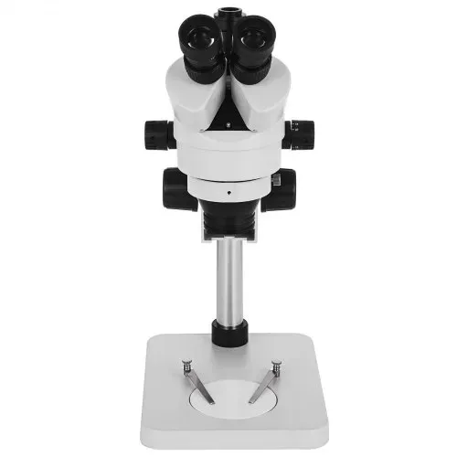 VEVOR 3.5X-90X Simul Focal digital Zoom Stereo Microscope Al-Zn-Legierung 360 Grad Drehbar Trinokulares Stereomikroskop Labor MikroskopKameraverbindung unterstützen justierbar Säulenständer Zubehör – Bild 9
