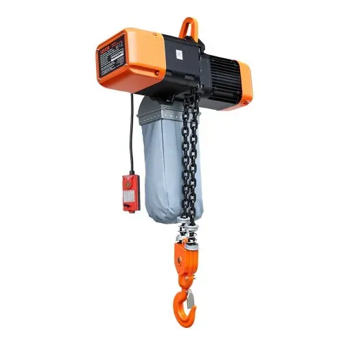 VEVOR Elektrischer Kettenzug 2721 kg, 9,1 m Hubhöhe, Dreiphasig, mit 100 m Funk- & 8,2 m Kabelfernbedienung, G100-Doppelkette, Notstopp, Elektrokettenzug für Fabriken, Lagerhallen, Garagen – Bild 10