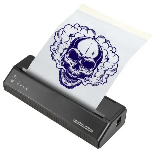 VEVOR Tattoo-Transfer-Schablonendrucker, Kabelloser Bluetooth-Tattoo-Schablonendrucker mit 10-teiligem Transferpapier und Stoffbeutel, Tragbarer Tattoo-Drucker für Android- und iOS-Telefon – Bild 9