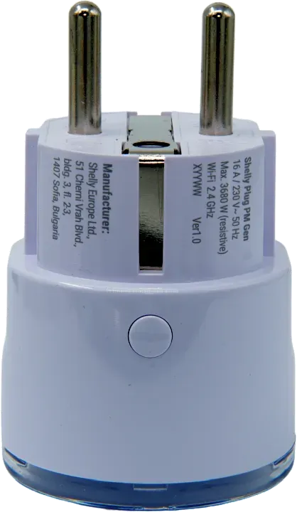 Shelly · Plug & Play "Plug PM Gen3 White" · Smarter Energiezähler · Messfunktion · WLAN · BT · weiß – Bild 3