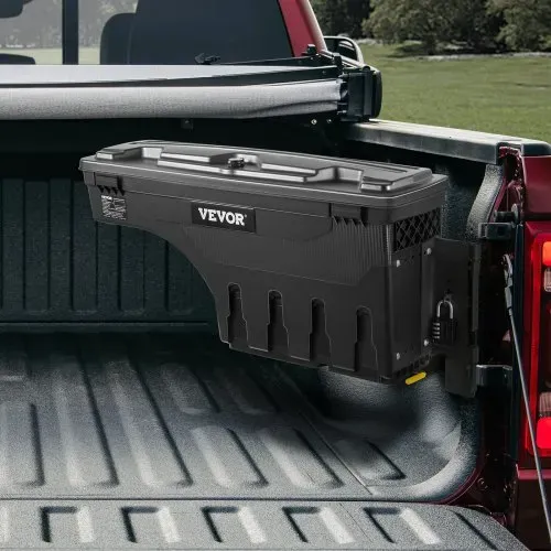 VEVOR Lkw-Ladefläche Aufbewahrungsbox, abschließbarer Deckel, wasserdichte ABS Radkasten Werkzeugkasten 25 L mit Passwort Vorhängeschloss, kompatibel mit Dodge Ram 1500 2019-2021, Beifahrerseite – Bild 7