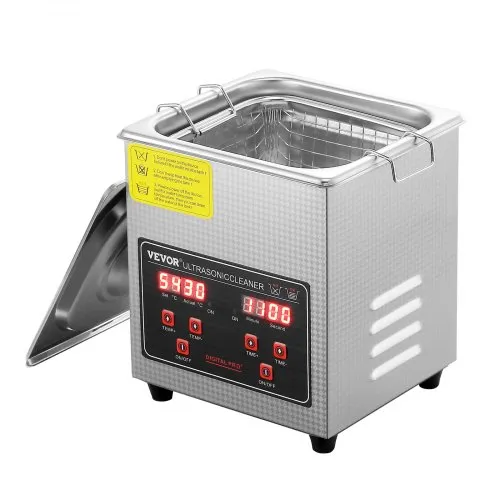 VEVOR Ultraschallreiniger Ultraschall Edelstahl-Reinigungsgerät 150 W, 2 L Ultraschallreinigungsgerät mit digitaler Anzeige 0-30 Min, Reinigung Ultraschall für Schmuck, Brillen, Uhren usw. VEVOR Ultraschallreiniger Ultraschall Edelstahl-Reinigungsgerät 150 W, 2 L Ultraschallreinigungsgerät mit digitaler Anzeige 0-30 Min, Reinigung Ultraschall für Schmuck, Brillen, Uhren usw.