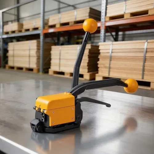 VEVOR Stahlband Umreifungsgerät für Max. 19mm Breite, 4-in-1 Metallband-Verpackungsmaschine für Spannen Crimpen Schneiden & Versiegeln, Manuelles Stahlband-Umreifungswerkzeug für Verpackung Transport – Bild 7