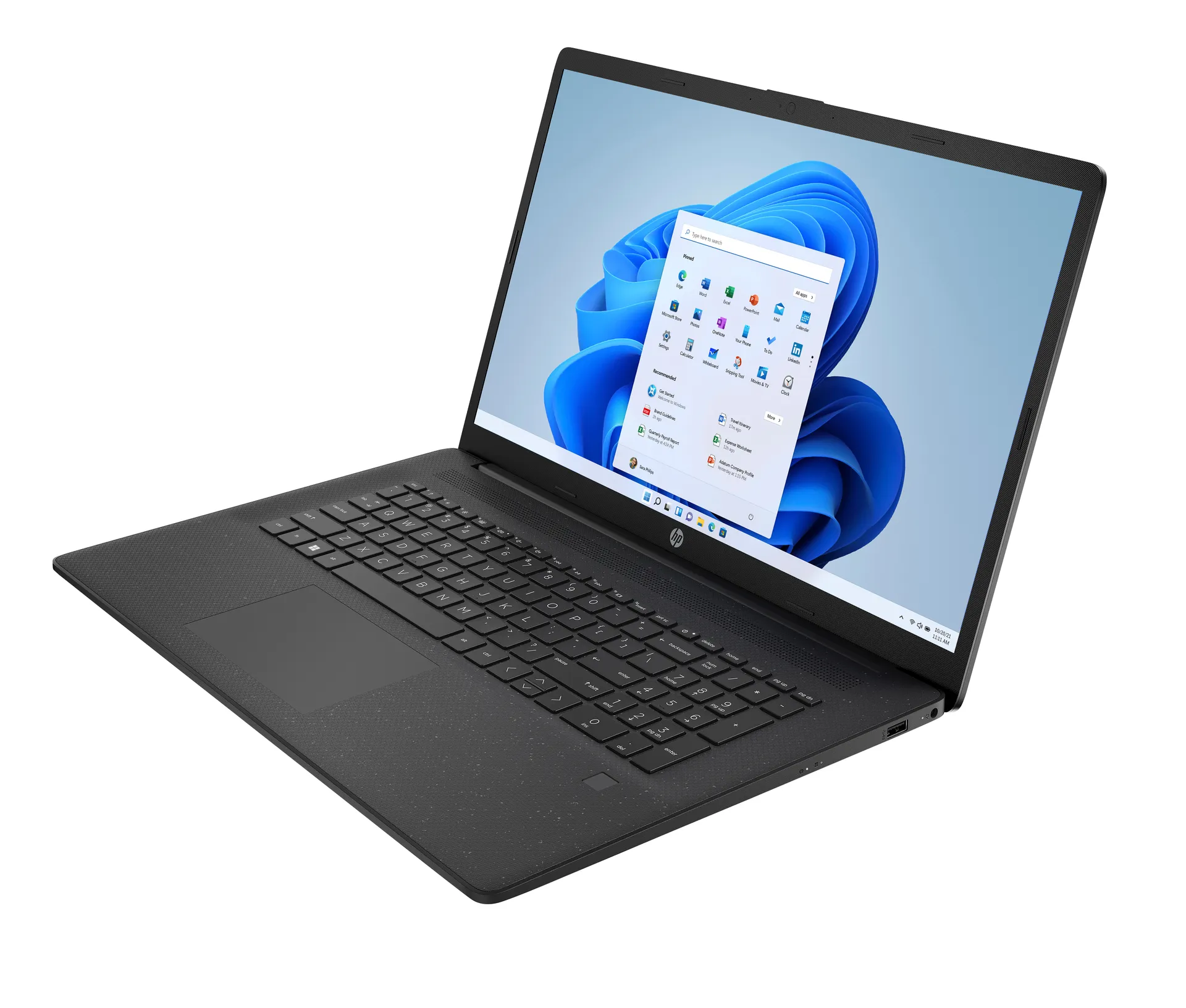 HP 17-cp2058ng AMD Ryzen™ 5 7520U Laptop 43,9 cm (17.3") Full HD 16 GB LPDDR5-SDRAM 512 GB SSD Wi-Fi 6 (802.11ax) Windows 11 Home Schwarz – Bild 4