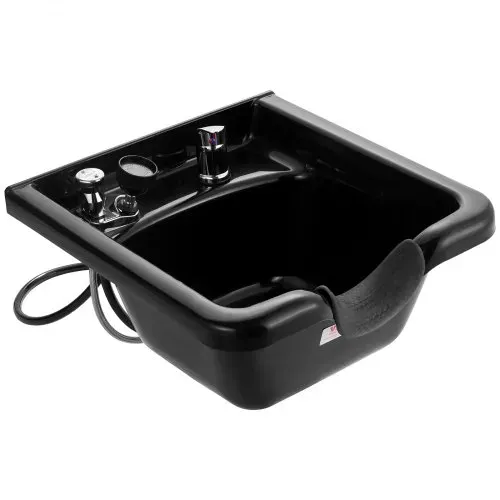 VEVOR Mobiles Waschbecken Friseur ABS-Kunststoff Friseur Waschbecken Abmessung 47 x 4 6x 25 cm, Schwarze Rückwärtswaschbecken, Verbreitet im Kosmetiksalon oder Bad, zu Hause oder oder im Badezimmer – Bild 9
