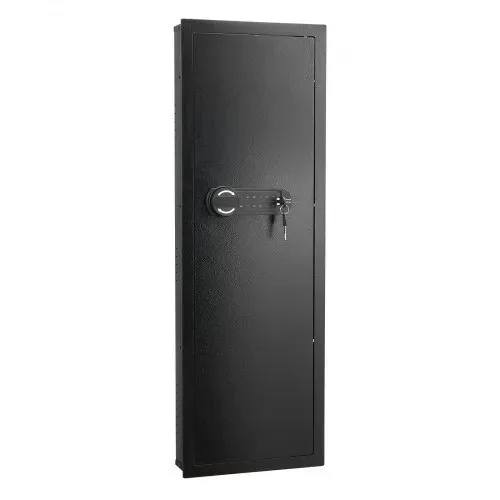 VEVOR Wandsafe Wandtresor mit Passwort & Schlüssel, Einbaugehäuse aus kaltgewalztem Stahl Q235 mit verstellbaren Ablagen & LED-Beleuchtung, Einbausafe Schranktresor für Geld Schmuck Reisepass – Bild 9