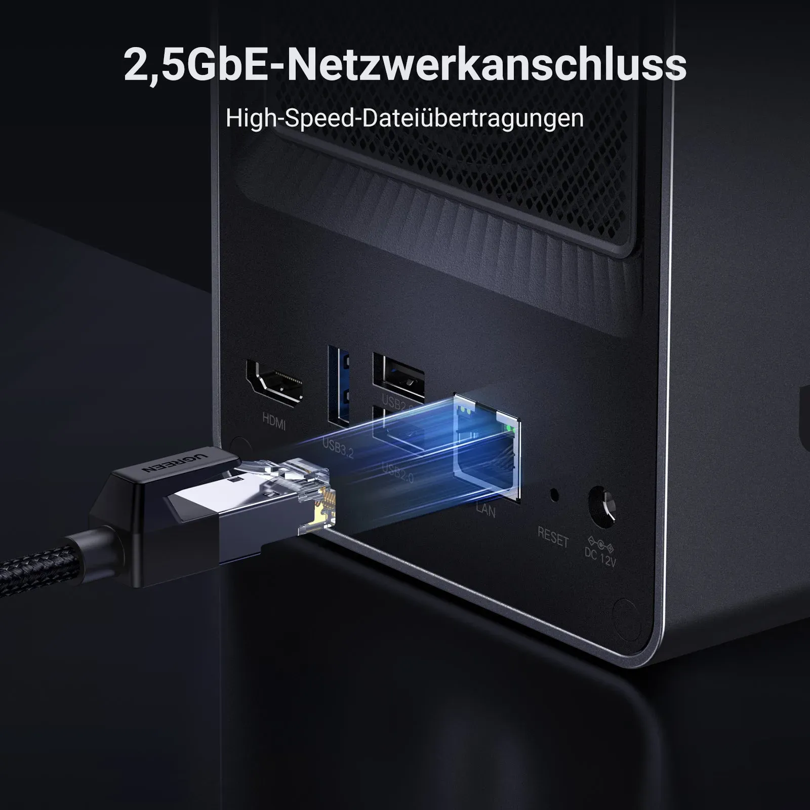 Ugreen NASync DXP2800 NAS System 2-Bay Kompakt Intel® N N100 8 GB DDR5 0 TB UGOS Pro Schwarz – Bild 4