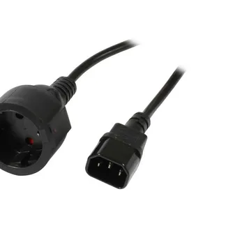 Netzkabel 230V Kaltgeräte C14(Stecker)->Schutzkontakt CEE7(Buchse), 1,8m, Synergy 21, Netzkabel 230V Kaltgeräte C14(Stecker)->Schutzkontakt CEE7(Buchse), 1,8m, Synergy 21,