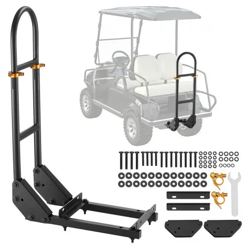 VEVOR Haltegriff für Golfwagen (450 x 235 x 905 mm) kompatibel mit den meisten Golfwagen mit Metallfußplatten, höhenverstellbarer (69,85-85,09 cm) Haltegriff aus Karbonstahl für den Rücksitz VEVOR Haltegriff für Golfwagen (450 x 235 x 905 mm) kompatibel mit den meisten Golfwagen mit Metallfußplatten, höhenverstellbarer (69,85-85,09 cm) Haltegriff aus Karbonstahl für den Rücksitz