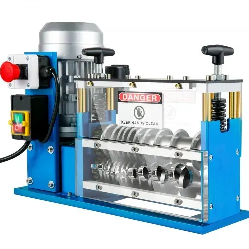 VEVOR Elektrische Abisoliermaschine, 370 W, 1,5 mm-38 mm, Kabelabisoliermaschine, Kabel Abisolierwerkzeug, 11 Kanäle 10 Klingen zum Recycling von Kupferdrähten/Entfernen, Isolierung aus Kunststoff – Bild 8