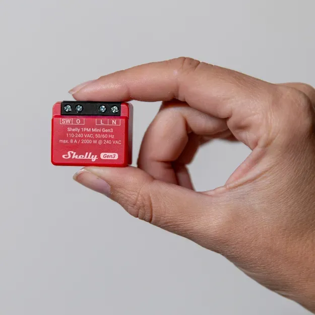 Shelly · Unterputz · "1PM Mini Gen. 3" · Relais · max 8A · 1 Kanal · Messfunktion · WLAN · BT – Bild 4