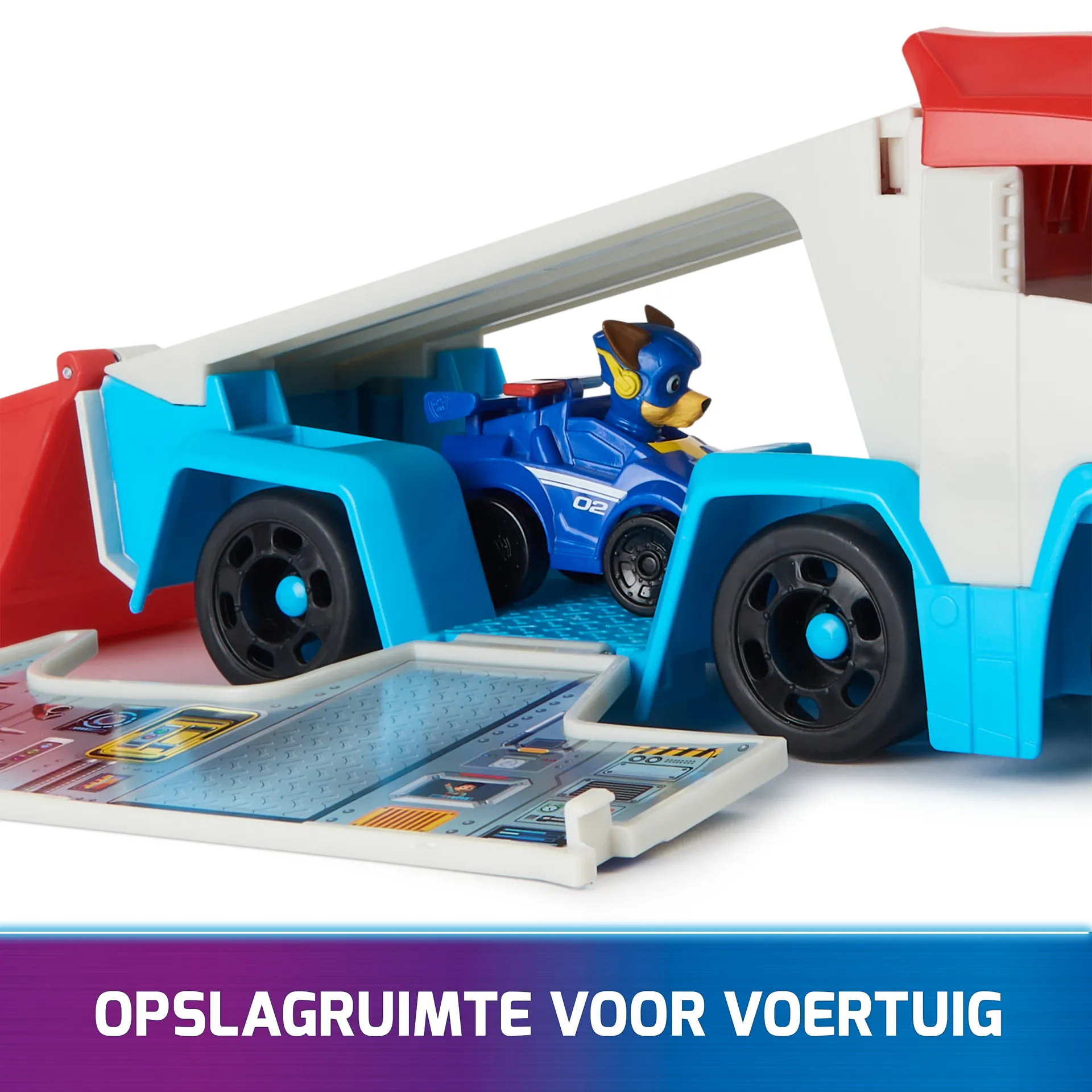PAW Patrol , Pup Squad Patroller Teamfahrzeug mit Chase-Spielzeugauto – Bild 4