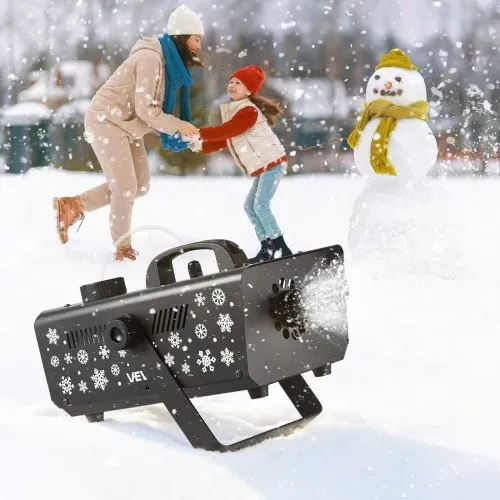 VEVOR Schneemaschine, 650-W-Schneekanone, Kunstschneeerzeuger, Schneeflockenmaschine, Kunstschneeflockenmaschine für den Innen- & Außenbereich für Feiertage, DJ-Partys, Weihnachtsdekoration – Bild 7