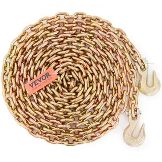VEVOR Transportbinderkette G80 Abschleppkette mit Haken, 2222,6kg Last, 7,9375mm x 609,6cm VEVOR Transportbinderkette G80 Abschleppkette mit Haken, 2222,6kg Last, 7,9375mm x 609,6cm