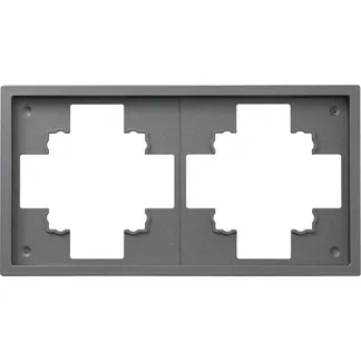 Rahmen McPower “Shallow“ 2-fach, anthrazit Rahmen McPower “Shallow“ 2-fach, anthrazit